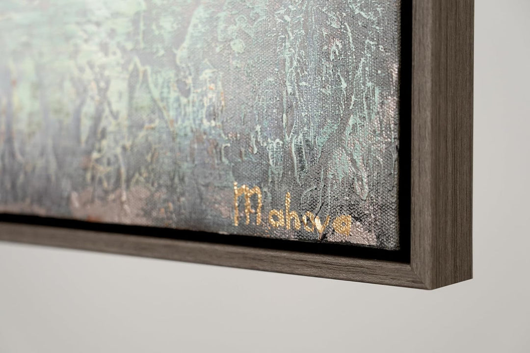 YS-Art Abstrakt Acryl Gemälde auf Leinwand Sonnenenergie handgemalt Wandbilder Wohnzimmer modern Woh