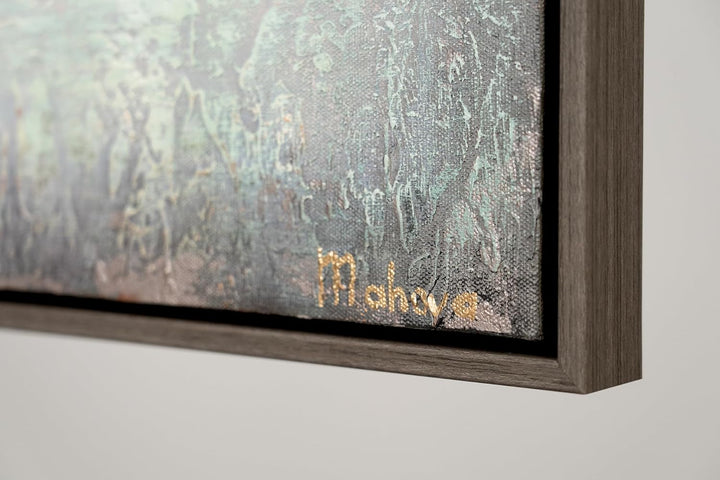 YS-Art Abstrakt Acryl Gemälde auf Leinwand Sonnenenergie handgemalt Wandbilder Wohnzimmer modern Woh