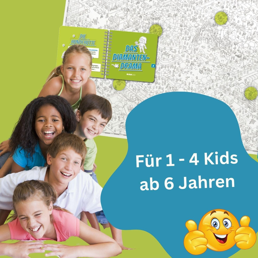 Edition Spielwiese, MicroMacro Kids: Der verrückte Stadtpark, Familienspiel für Junge Detektive, Spa