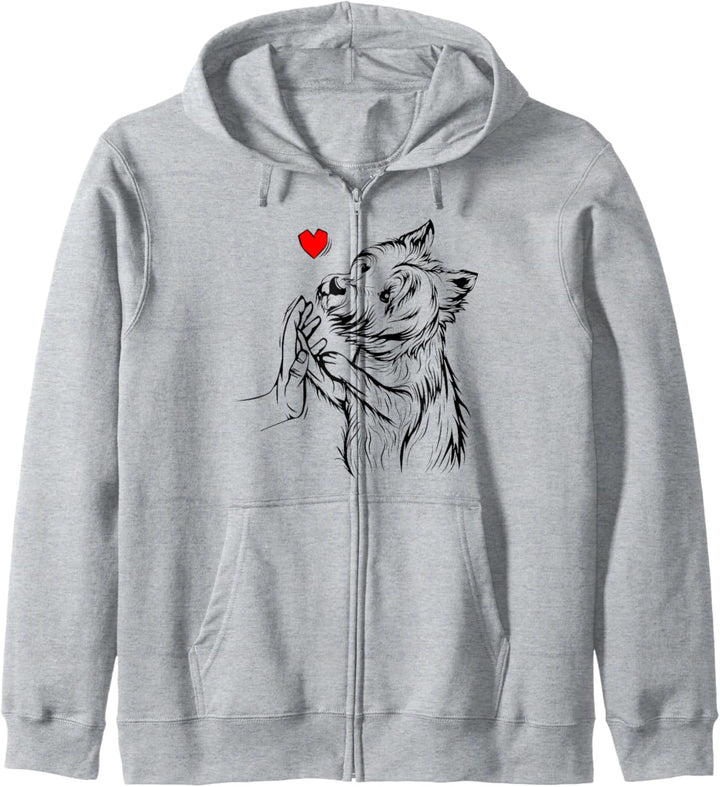 West Highland White Terrier Liebe Hundehalter Geschenkidee Kapuzenjacke