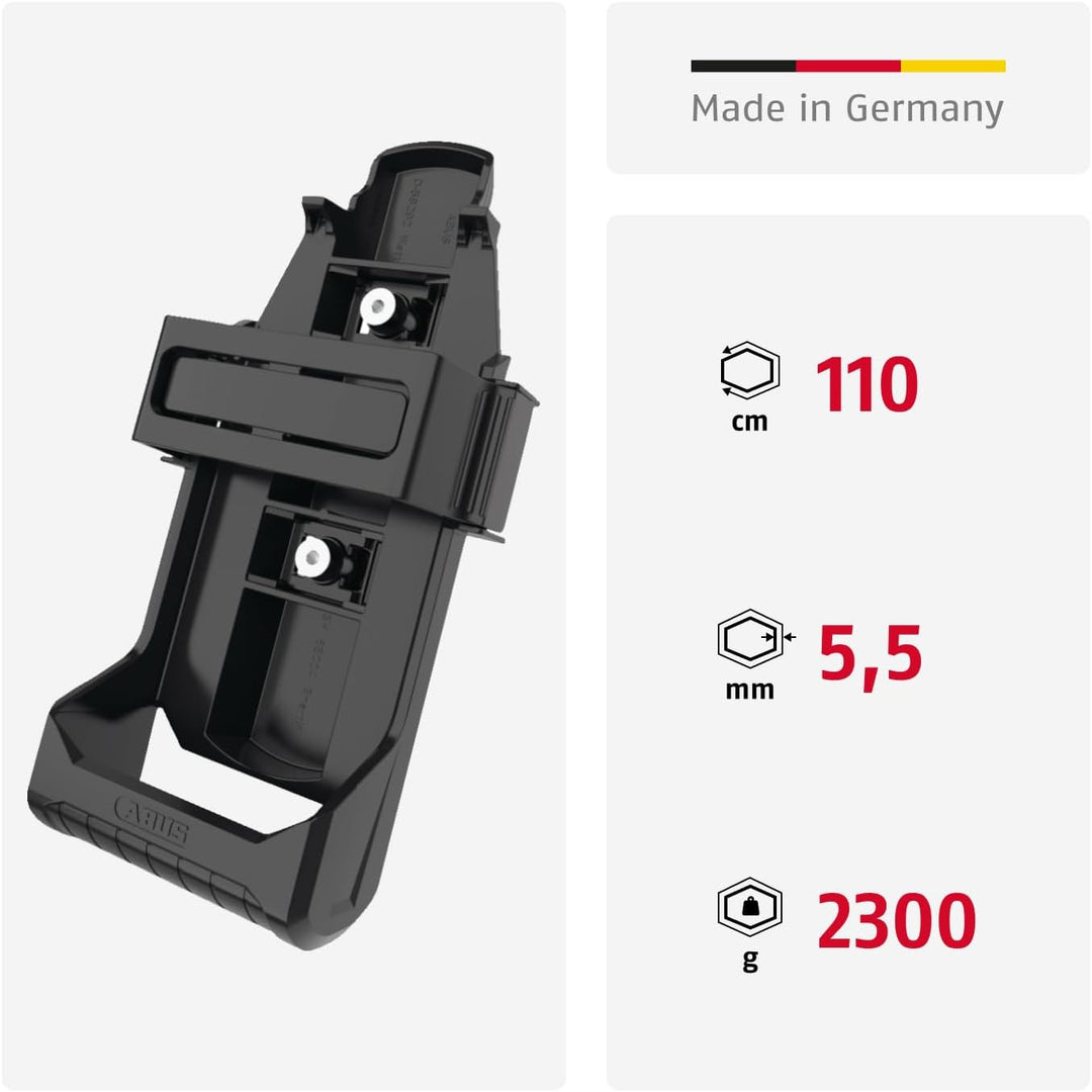 ABUS Faltschloss BORDO One™ 6500A - Smartes Fahrradschloss mit Alarm - schlüsselloses Öffnen per Sma