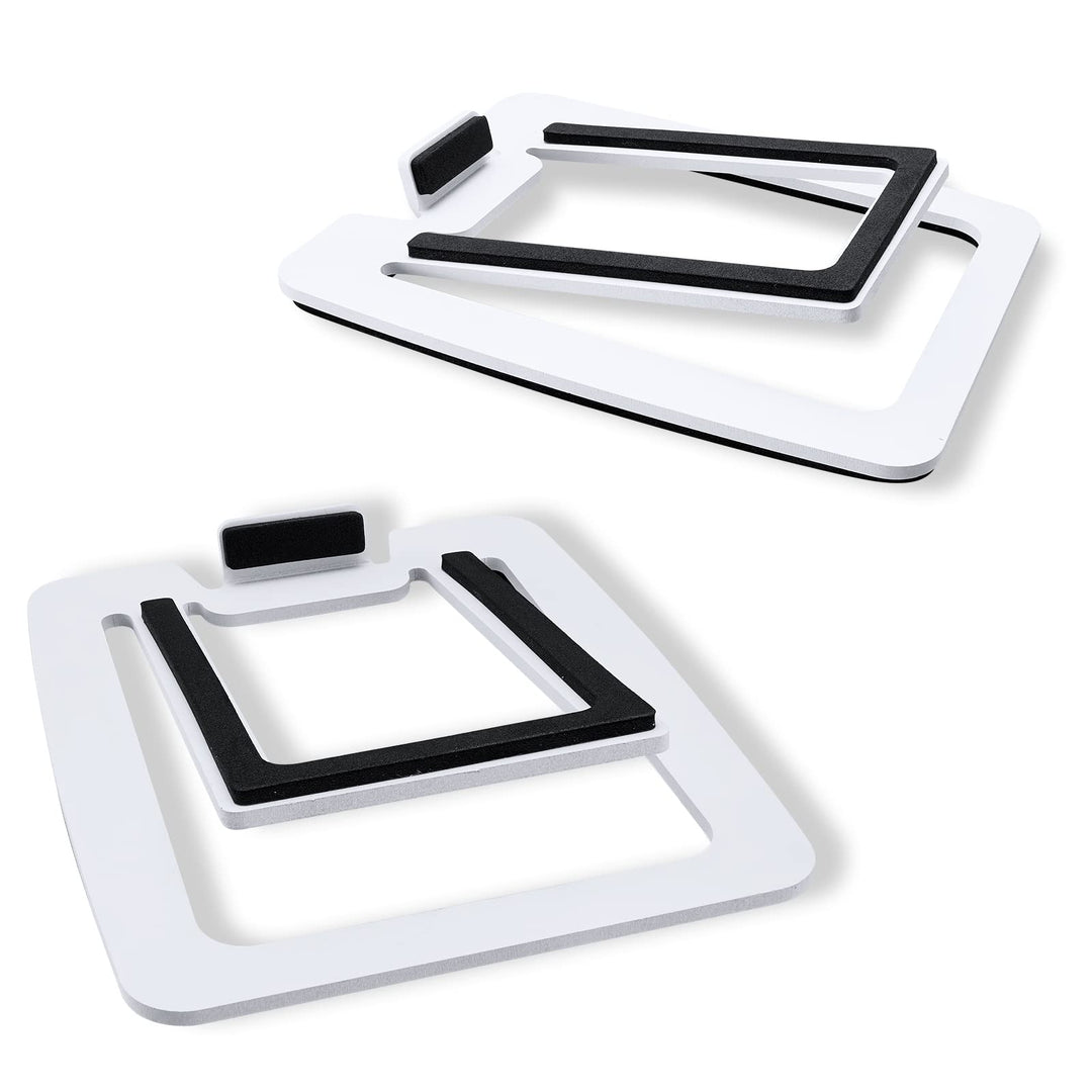 Sanyun SW601 Metall Tischlautsprecher Ständer für kompakte 2''-3'' Lautsprecher, gekippte Stahl Dämp