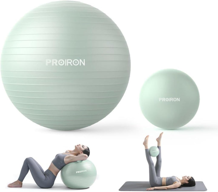 PROIRON Gymnastikball+25cm Klein Pilates Ball Set, Pezziball Sitzball Trainingsball Fitnessball &amp; Ba