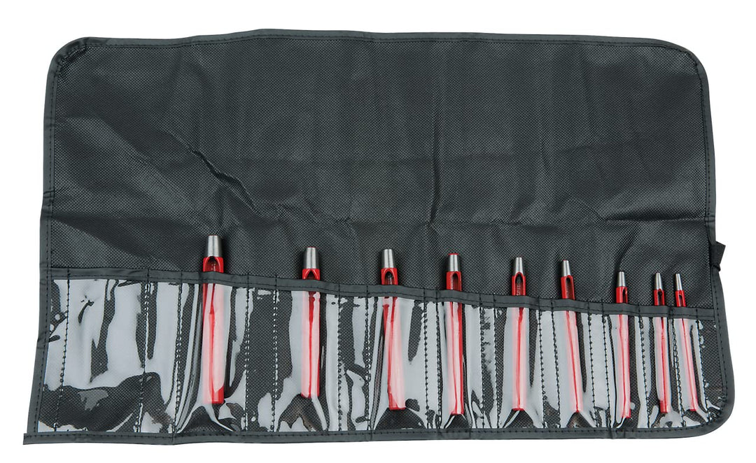 KS Tools 129.2107 Rundlocheisen-Satz, 9-tlg.