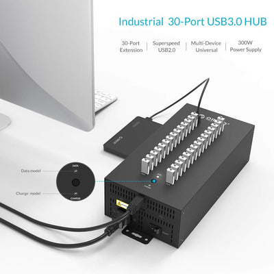 ORICO 30-Port USB-Hub-Ladestation Hochleistungs-Schnellladestation-Industrie HUB-USB 2.0 Hub-Ladesta