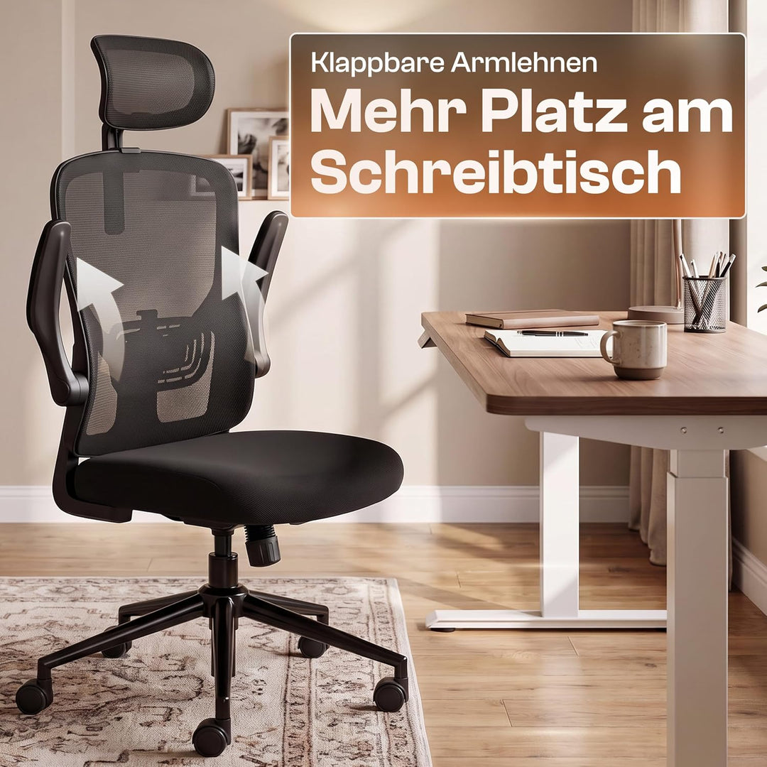 Charlie Bürostuhl ergonomisch [ORIGINAL] Mit 7 Komfort-Einstellungen | Schreibtischstuhl ergonomisch