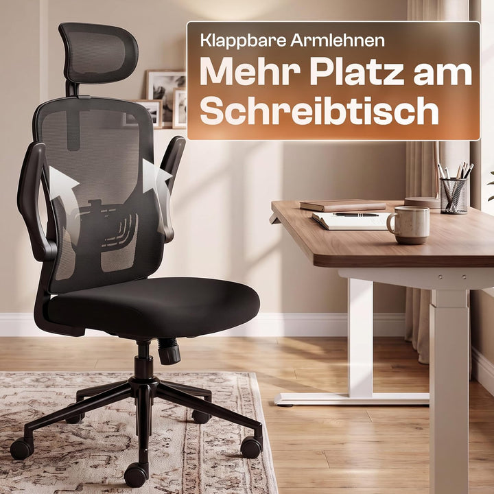 Charlie Bürostuhl ergonomisch [ORIGINAL] Mit 7 Komfort-Einstellungen | Schreibtischstuhl ergonomisch
