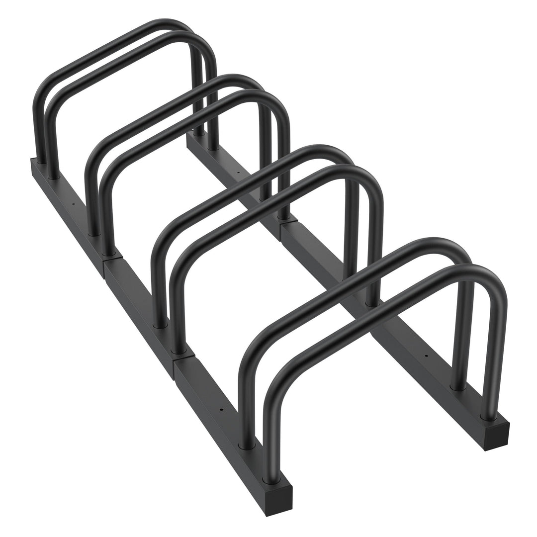Aufun Fahrradständer Aufstellständer aus Stahl Für 4 Fahrräder, Mehrfachständer mit 37cm Radständer