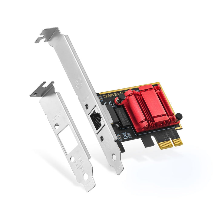 Binardat 2.5G PCIe Netzwerk Adapter, RTL8125B 2500/1000/100Mbps Ethernet Karte RJ45 LAN Controller U