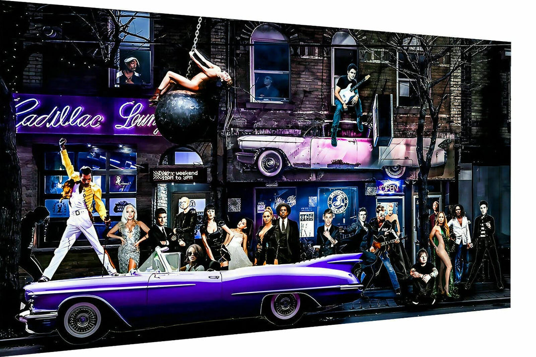 Magic Canvas Art Stars MusikerLeinwandbild 1- teilig Hochwertiger Kunstdruck Wandbilder – B8150, Grö