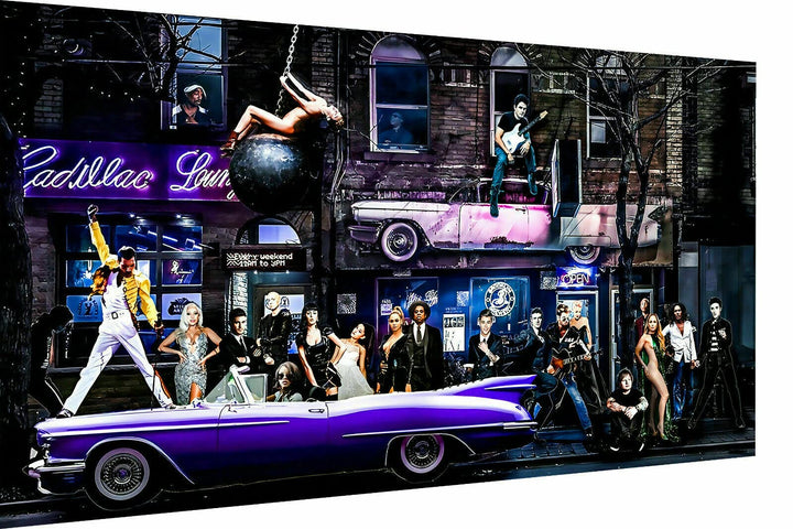 Magic Canvas Art Stars MusikerLeinwandbild 1- teilig Hochwertiger Kunstdruck Wandbilder – B8150, Grö