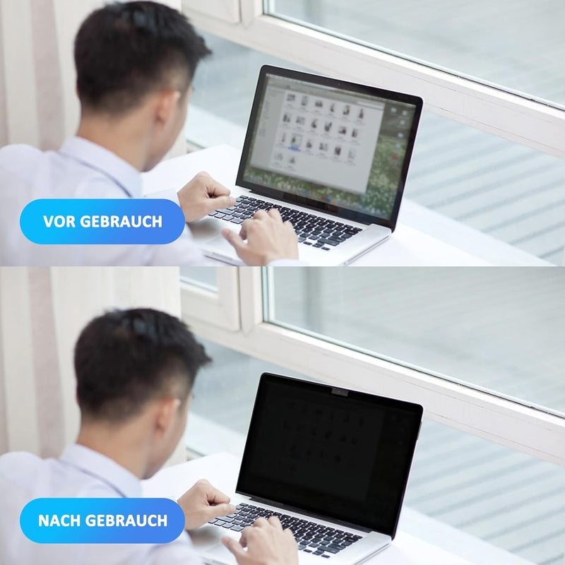 Upgrade Laptop Sichtschutz 13.3 Zoll,Vakuum-Adsorptions-Sichtschutzfilter Kompatibel mit Lenovo/HP/D
