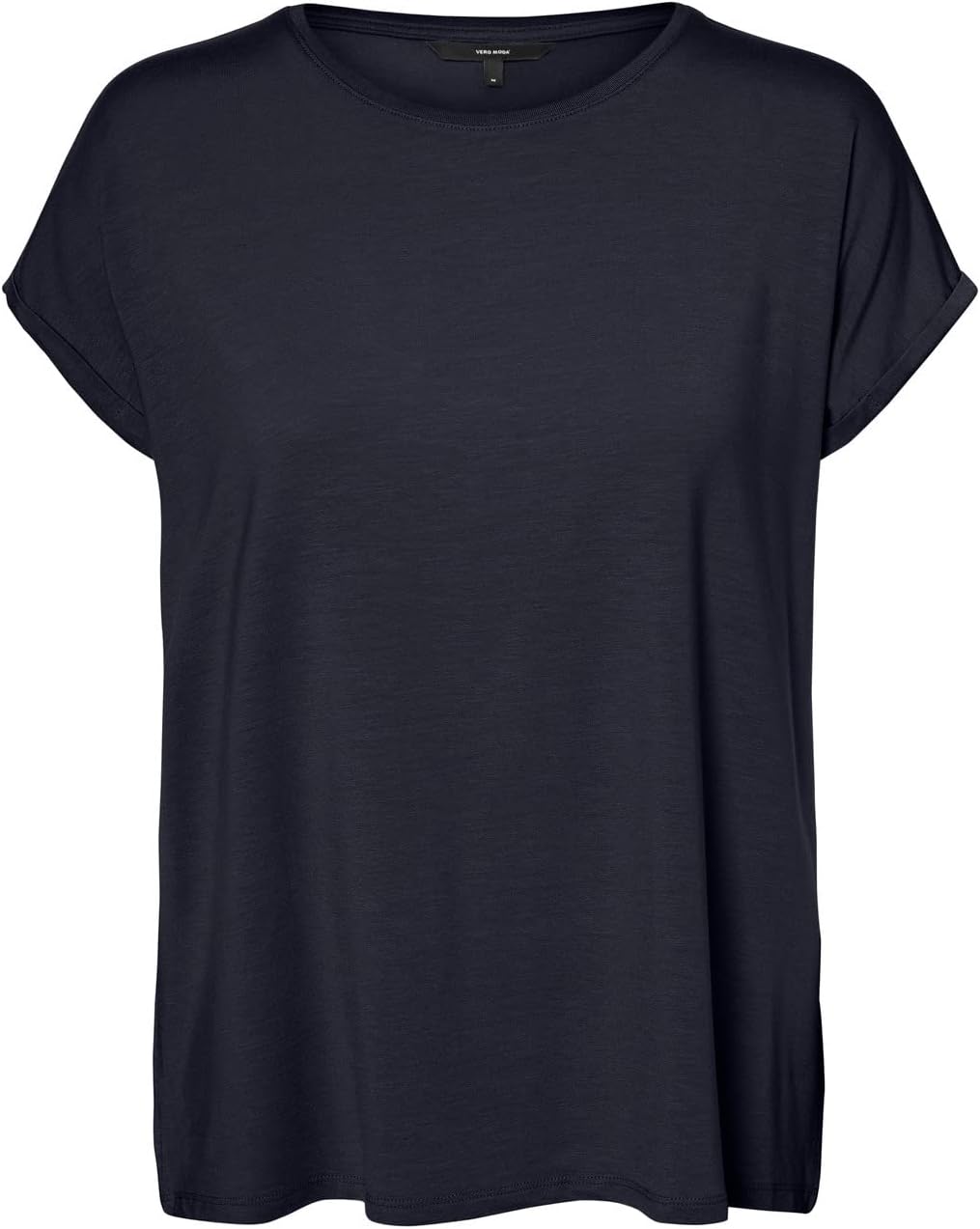 VERO Moda Damen Vmava Plain Ss Top Gajrs Noos T-Shirt XS Night Sky, XS Night Sky