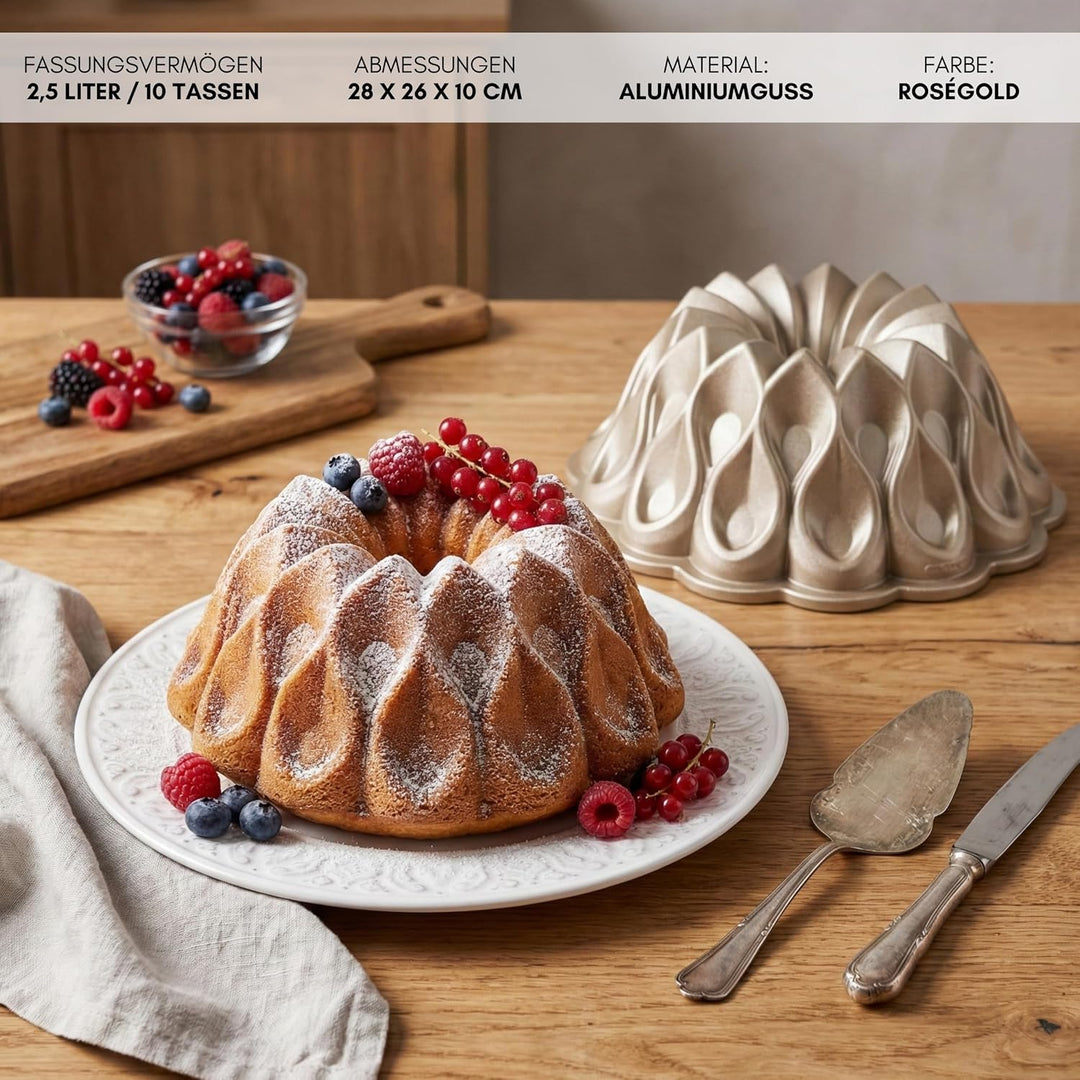 Erreke Gugelhupfform, Professionelle Qualität Kuchenform, Gugelhupf Backform, Sehr Widerstandsfähig,