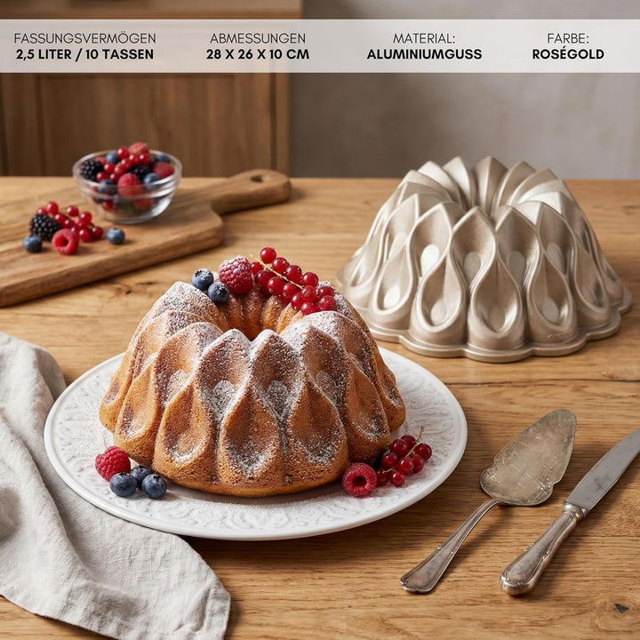 Erreke Gugelhupfform, Professionelle Qualität Kuchenform, Gugelhupf Backform, Sehr Widerstandsfähig,