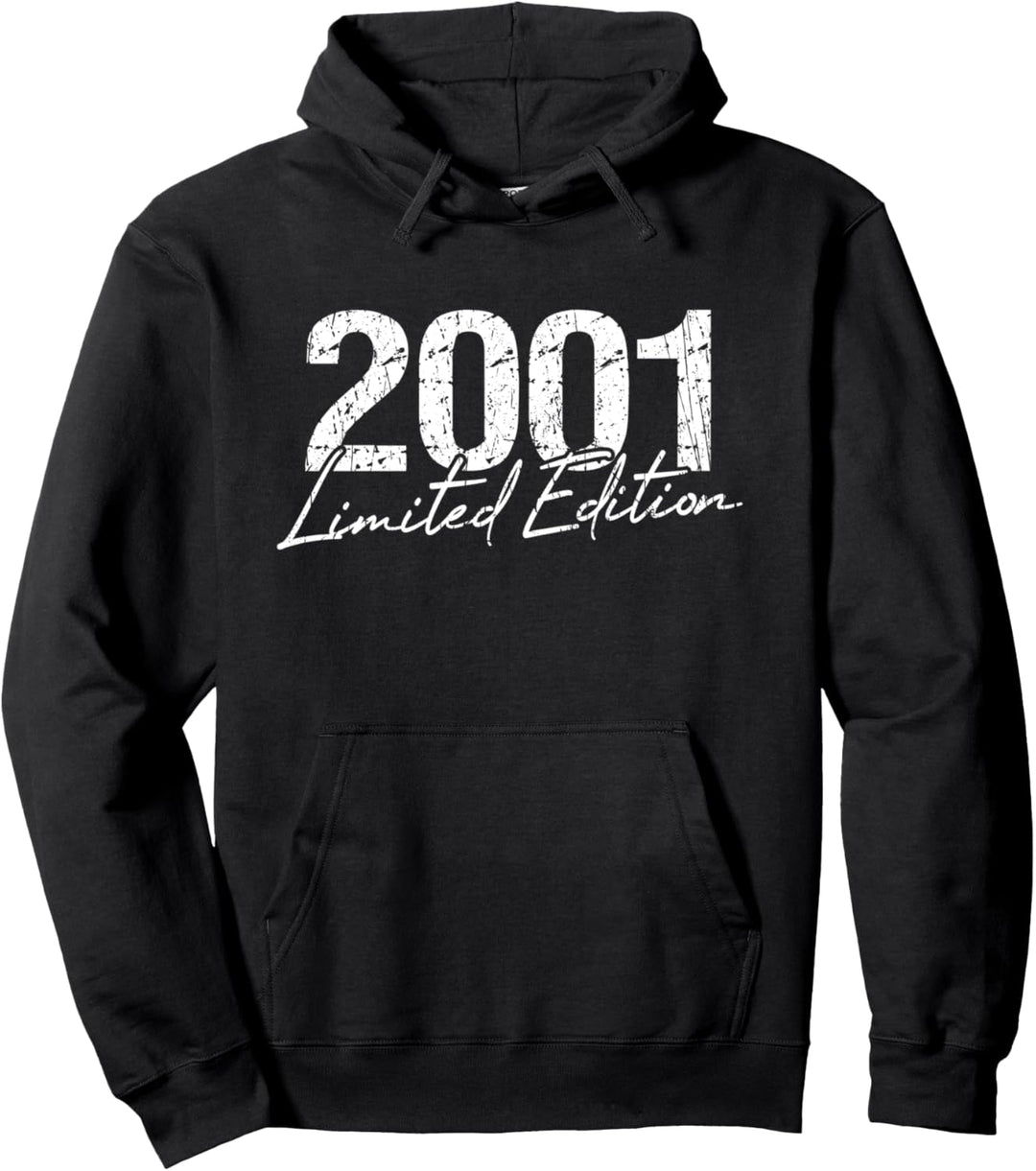Retro Geburtstag 2001 Limited Edition Geschenk Used Vintage Pullover Hoodie