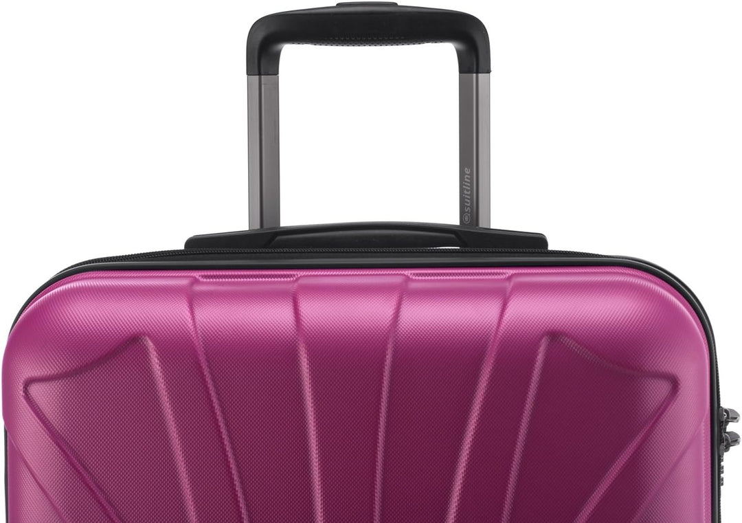 Suitline - 2er Trolley - Koffer Set Grössen Magenta 2er Set M, Magenta 2er Set M