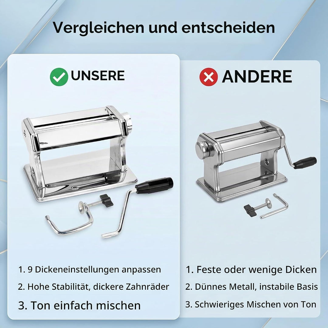 Polymer Clay Press, Ultimate Clay Machine Clay Extruder Tonverlängerer Mischerpressen Handbetriebene