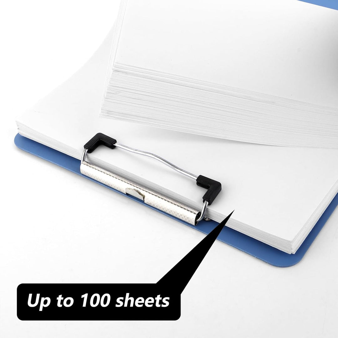 LDHHYH 12 Stück Klemmbretter A4, 31,5 x 22,5cm Klemmbrett Farbig, Klemmbrett mit Metalklemme und Auf