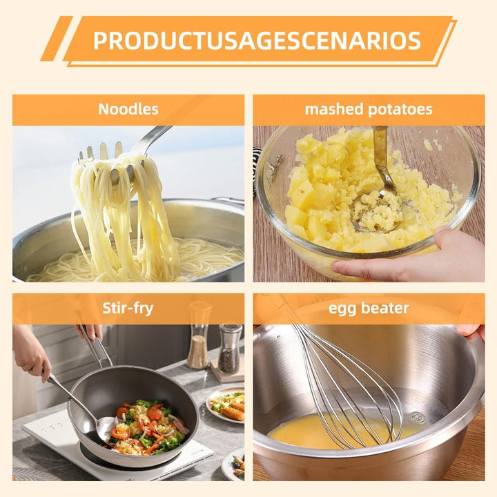 10er Küchenhelfer Set Küchenutensilien Edelstahl Kochlöffel Set Edelstahl Küchen Utensilien Set mit