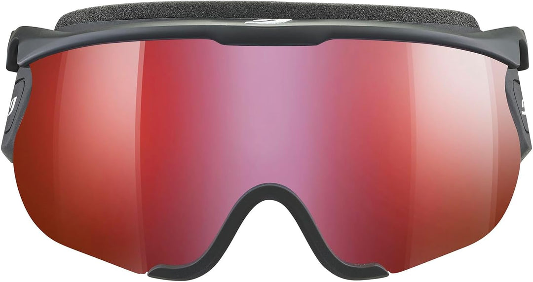JULBO SNOW Sniper EVO L Brille mit REACTIV oder Spectron Linse (schwarz, REACTIV 0-4 hoher Kontrast)