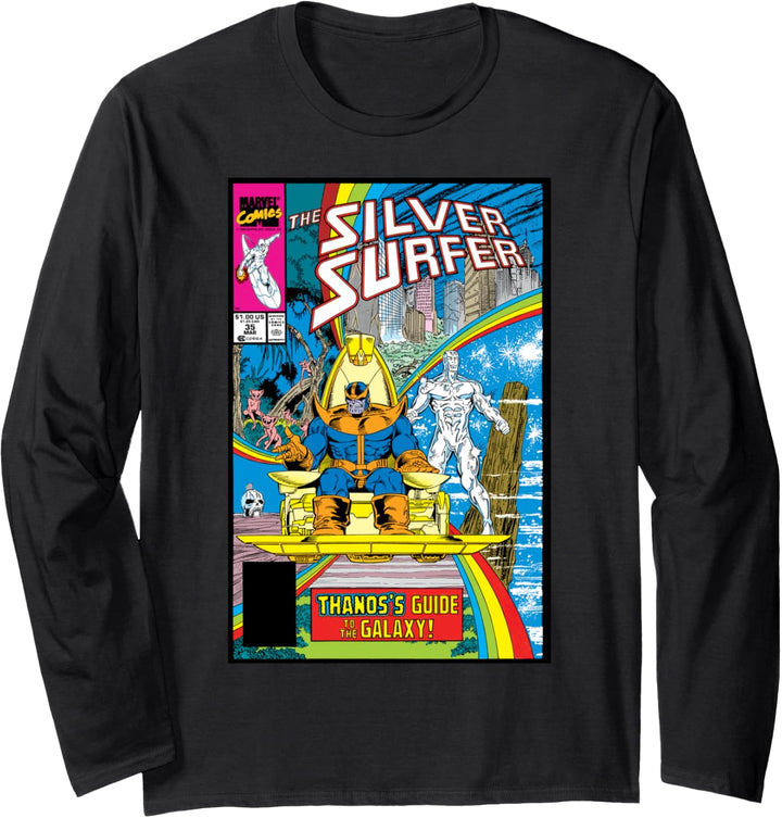 Marvel The Silver Surfer Thanos's Guide To The Galaxy Comic Langarmshirt