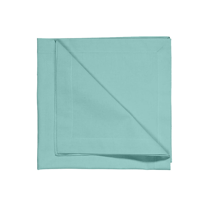 LINUM Robert 4er-Set Stoffservietten 45x45 cm, 100% Baumwolle, Maschinenwaschbar, Alttürkis, Alttürk