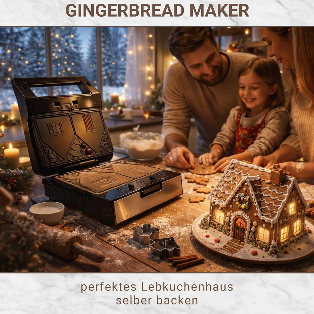 Syntrox Germany Lebkuchenhaus Gingerbread Maker MM-1400W mit herausnehmbaren
