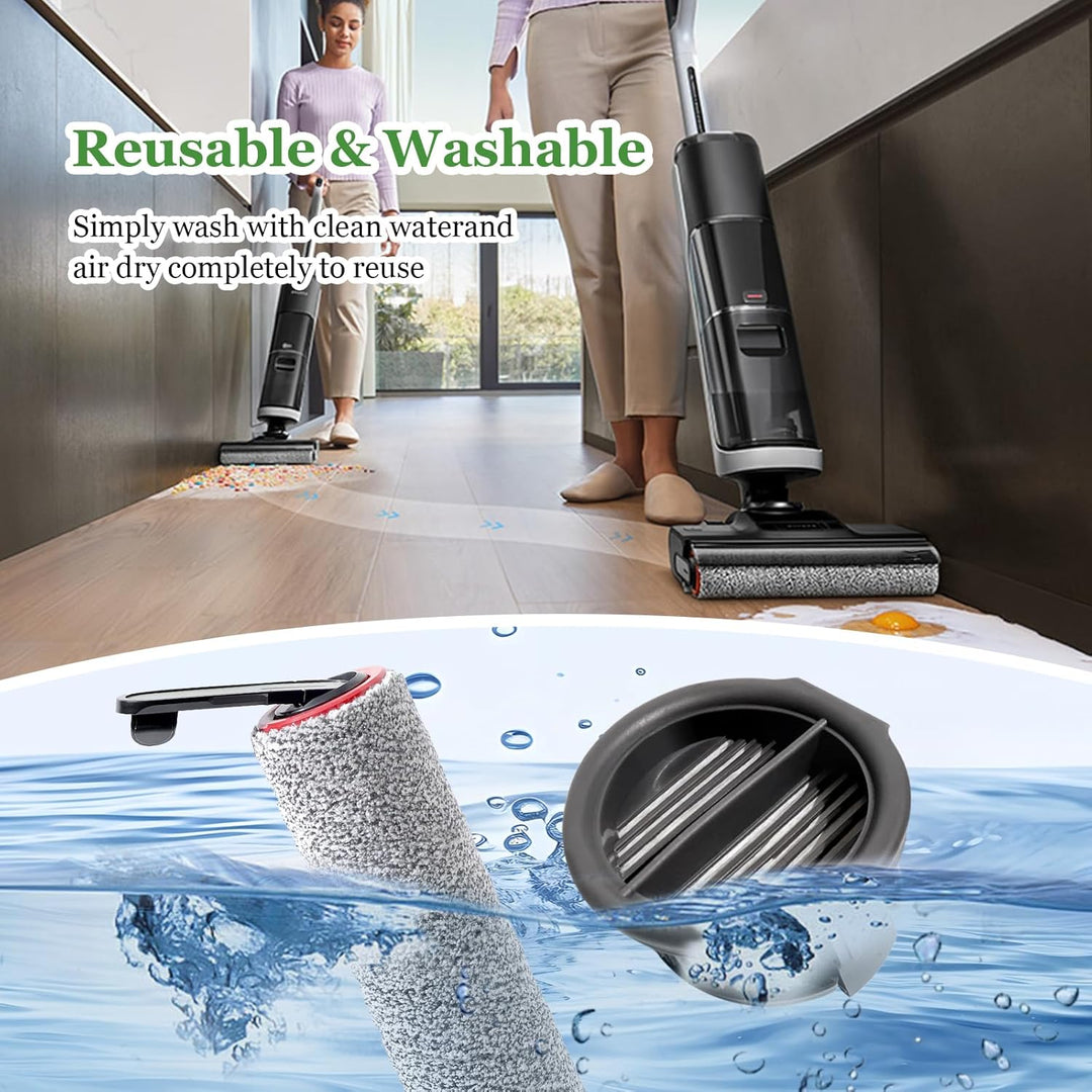 Bürstenrolle + Filter Ersatzteile für Dreame H14 Pro, H14, H14 Dual Nass-und Trockensauger, Zubehör