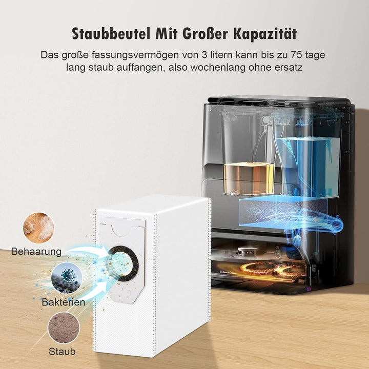 18 Stück Zubehörset für Eureka J12 Ultra Saugroboter mit 1 Hauptbürste 4 Wischtücher 4 HEPA Filter 4