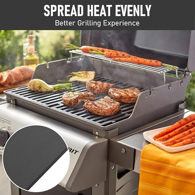 Denmay 7635 38.8cm Porzellan-emailliert Flavorizer Bars für Weber Spirit E/S 210 220 (mit vorderen B