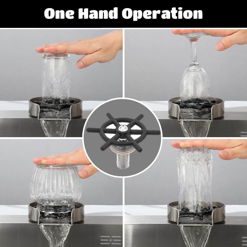 Edelstahl Cup Washer, Bar Glass Rinser Wasserhahn Head Rinser Washer Steaming Pitcher für Bierglas K