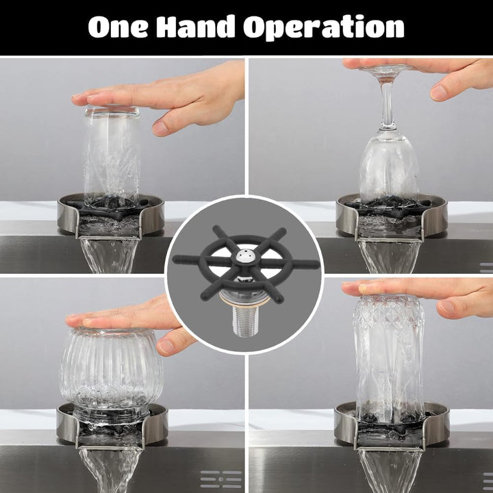 Edelstahl Cup Washer, Bar Glass Rinser Wasserhahn Head Rinser Washer Steaming Pitcher für Bierglas K