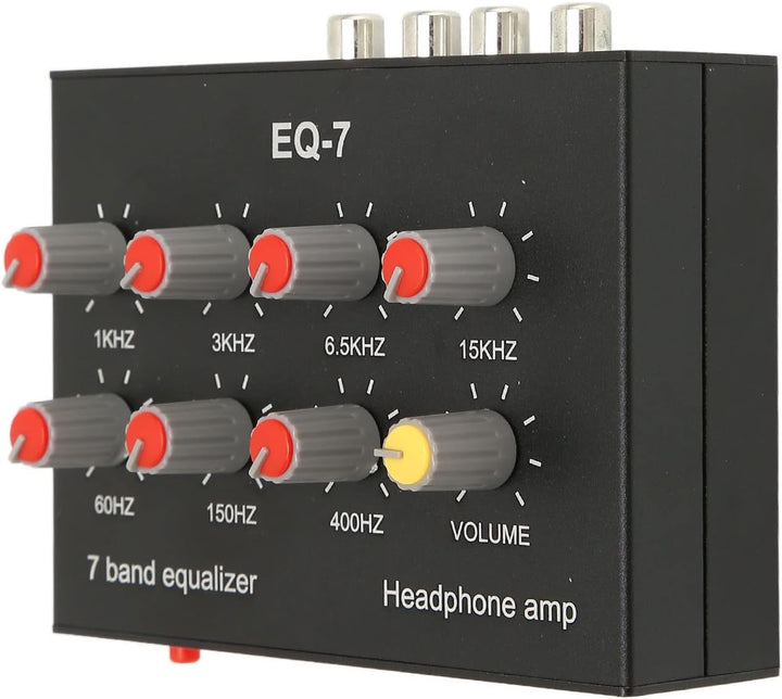 7-Band-Sound-Equalizer, DC5V-12V RCA-Ausgang, 12 DB Hohe Basseinstellung, Digitaler Zweikanal-Equali