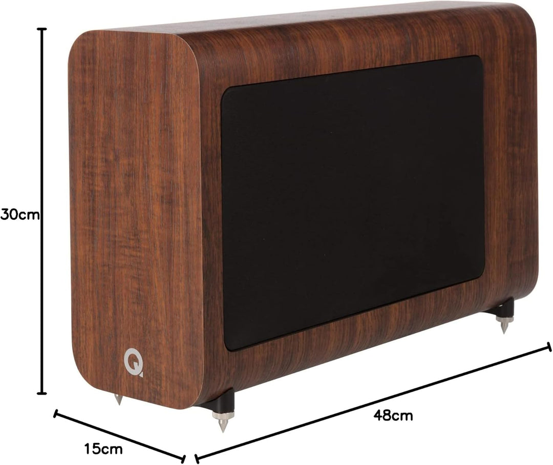 Q ACOUSTICS 3060s Aktiver Subwoofer (Englisch Walnuss) Englische Walnuss, Englische Walnuss