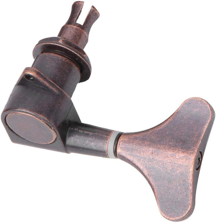 zalati Bass-Stimmgerät, 4 Stück, Stimmwirbel für Saiten, Bass, Gitarre, 2R2L, kupferfarben