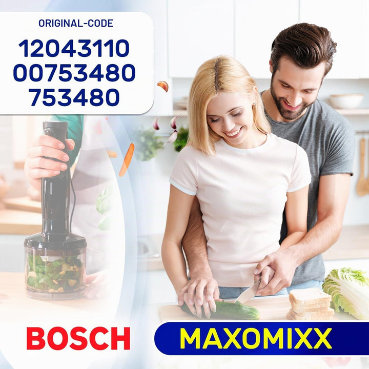 MONTERAL Blender Zerkleinerer für Stabmixer mit Originalcode 12043110 für Bosch MaxoMixx - Garantie