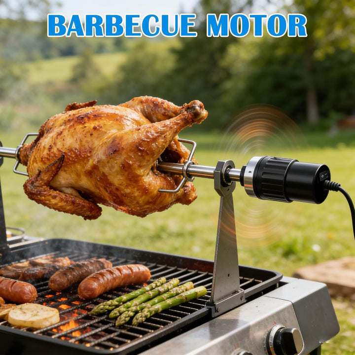 Grillmotor, DC 220-240V Elektromotor Grill, Rotisserie BBQ Grill Motor, Universal Grillmotor für Gri