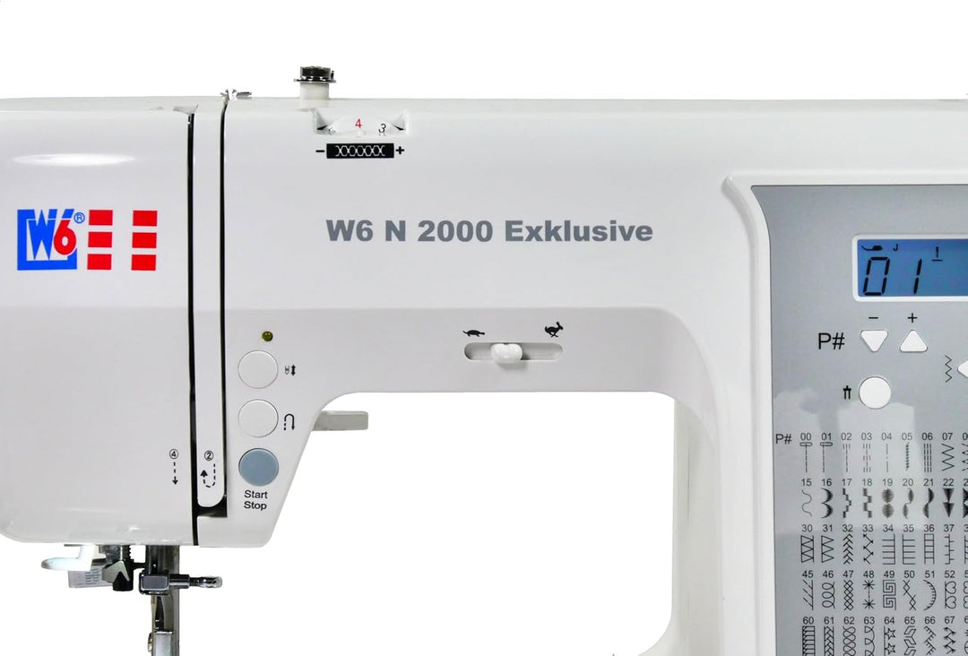W6 WERTARBEIT W6 N 2000 Exklusive Computer-Nähmaschine-Nähen, Patchen, Quilten (100 Programme)