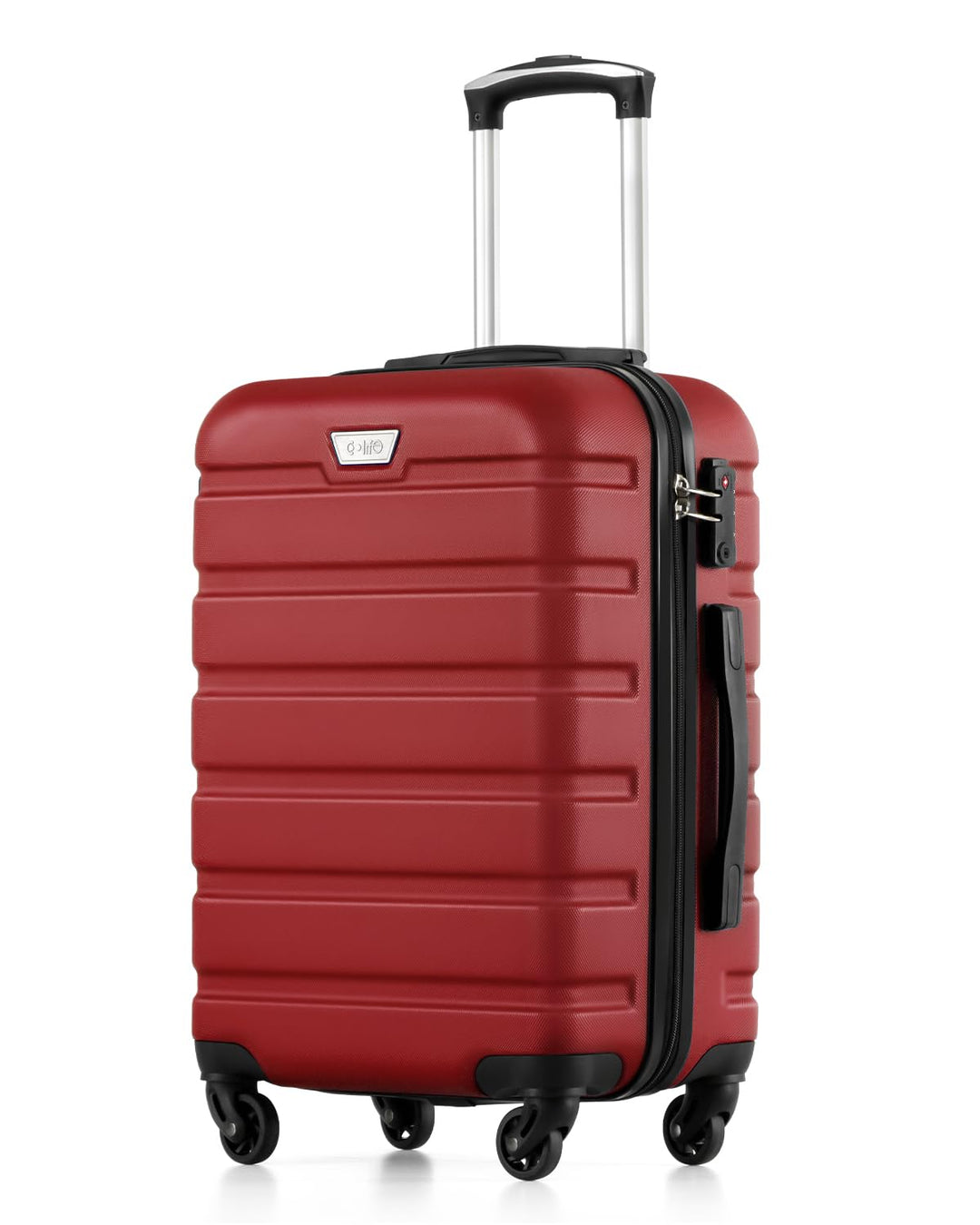 COOLIFE Handgepäck Koffer für EasyJet, 56cm M, PC+ABS, Hartschale, Leicht Robuster, Reisekoffer mit