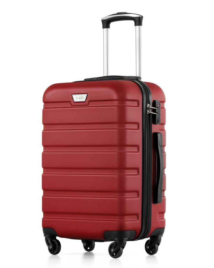 COOLIFE Handgepäck Koffer für EasyJet, 56cm M, PC+ABS, Hartschale, Leicht Robuster, Reisekoffer mit