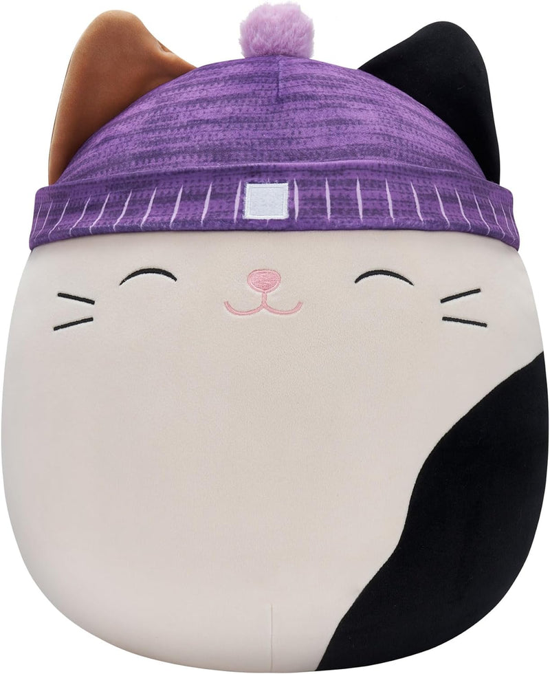 Squishmallows SQCR04208 - Cam die Katze mit Mütze 40 cm, offizielles Kelly Toys Plüsch, superweiches