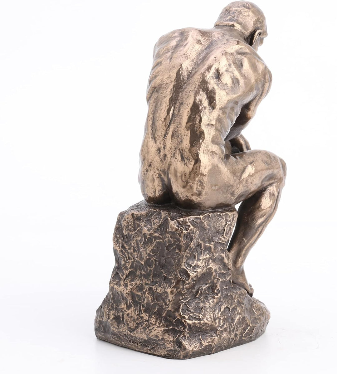 Veronese Design Rodin The Thinker Statue aus Kunstharz, Bronze-Finish, 20,3 cm