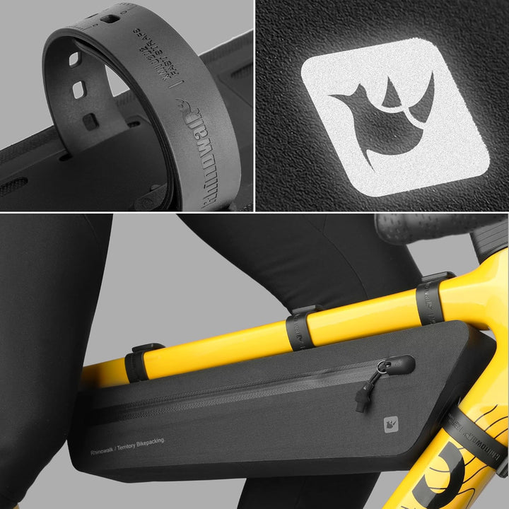 Rhinowalk Fahrrad Rahmentasche Wasserdicht Rohrtasche Oberrohrtaschen Fahrradtasche Fronttasche Lenk