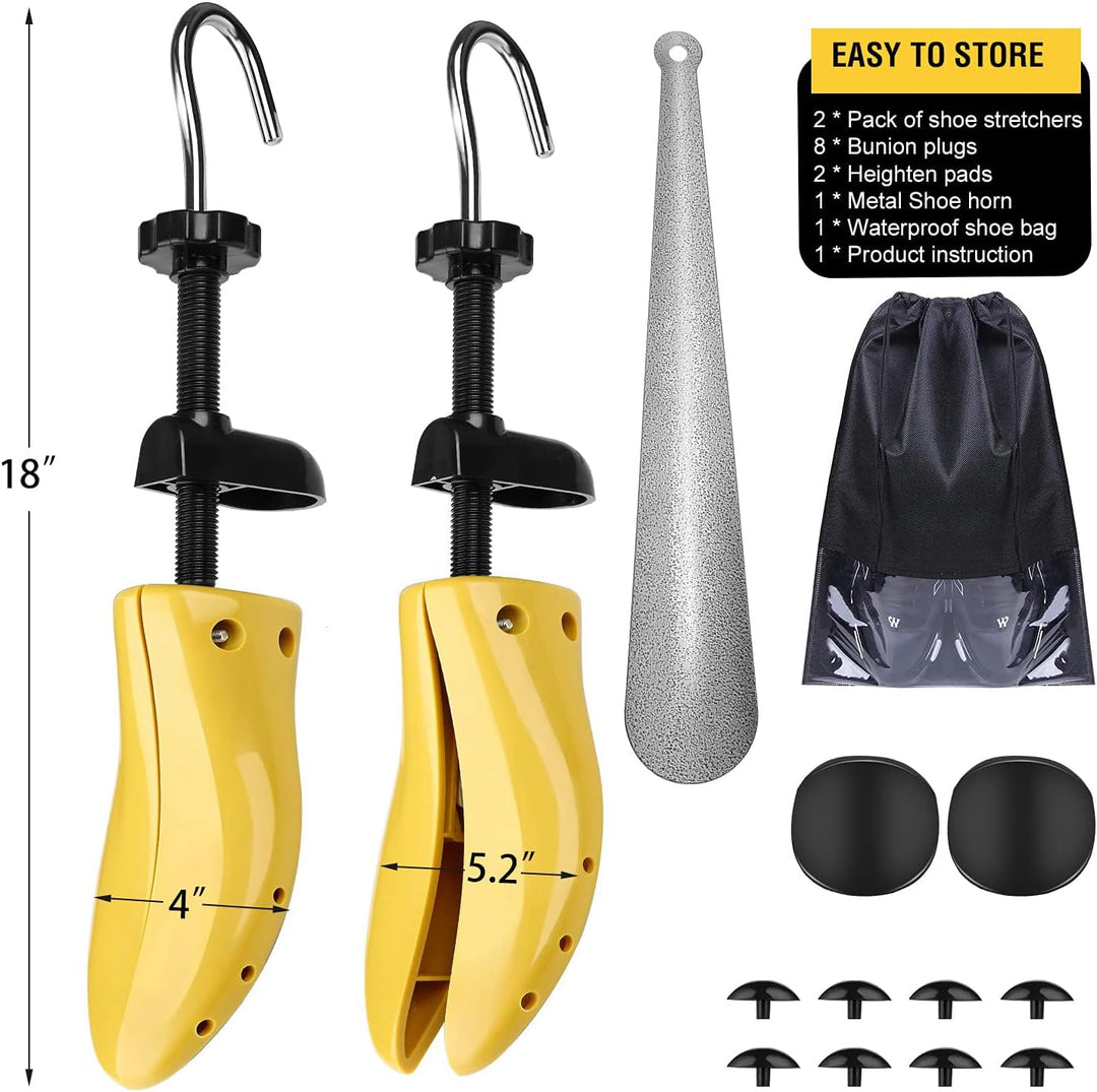 eachway 1 Paar professionelle 2-Wege-Premium-Schuhspanner aus robustem Kunststoff, verstellbare Läng