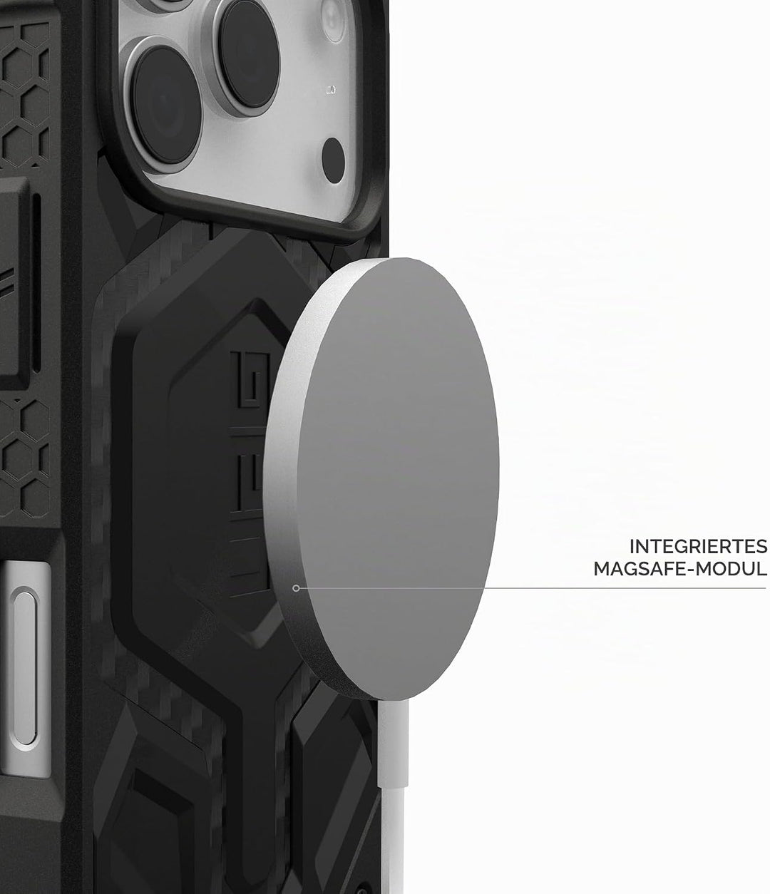 URBAN ARMOR GEAR Monarch Pro Case kompatibel mit Apple iPhone 17 Pro Hülle (Wireless Charging/Magnet
