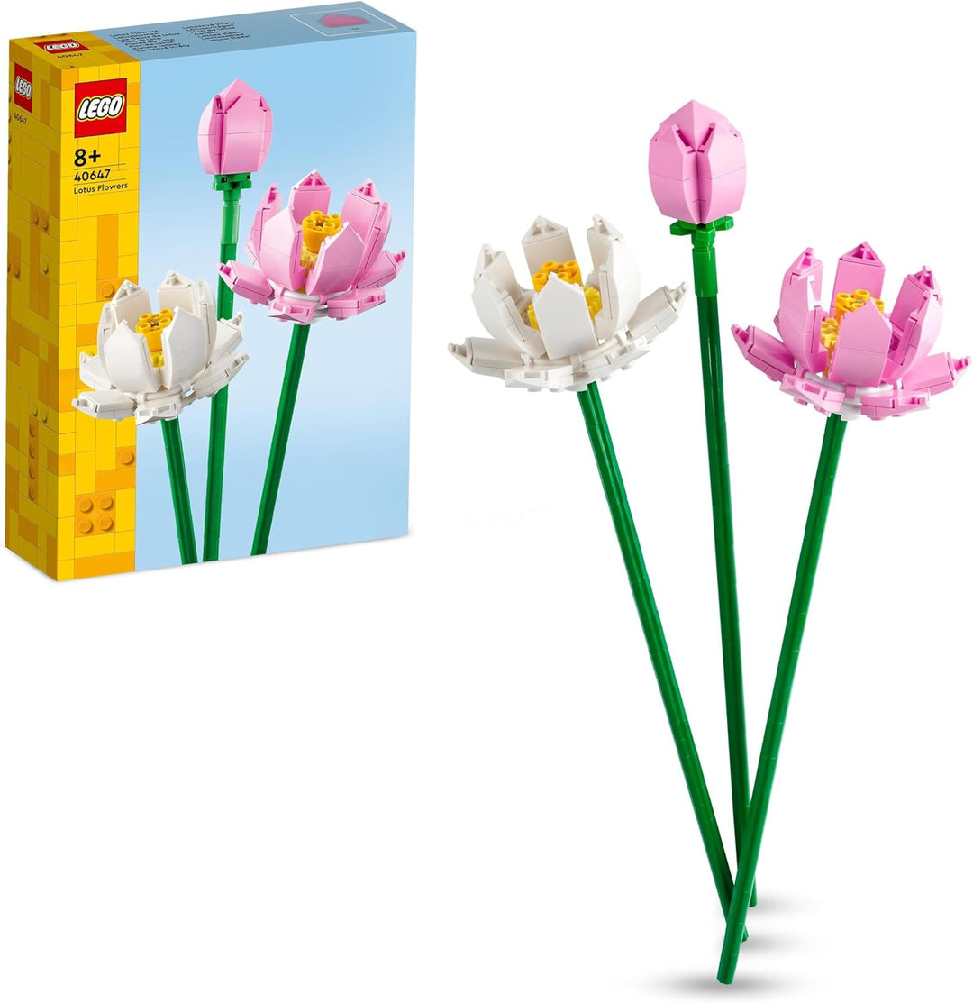 LEGO Creator Narzissen, Künstliches Blumen-Set für Kinder, Blumenstrauss Bausatz & Creator Lotusblum