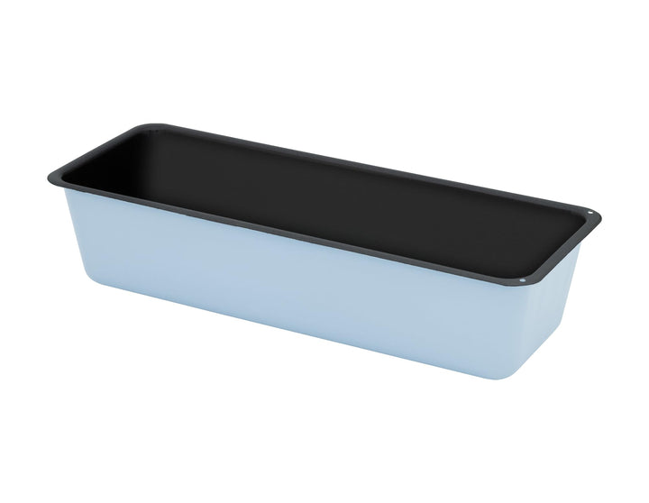 Riess, 0633-028, Brotbackform 35 cm, BACKEMAILLE BLAU, LBH 36,7x14,2x8,3 cm, Gew. 0,716kg, Volumen 3