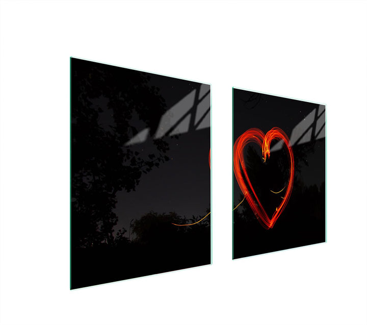 TMK ArtDeko Herdabdeckplatte 2 Teilig 40x52 + 45x52 cm - Spritzschutz Herdabdeckung – Herdschutz aus