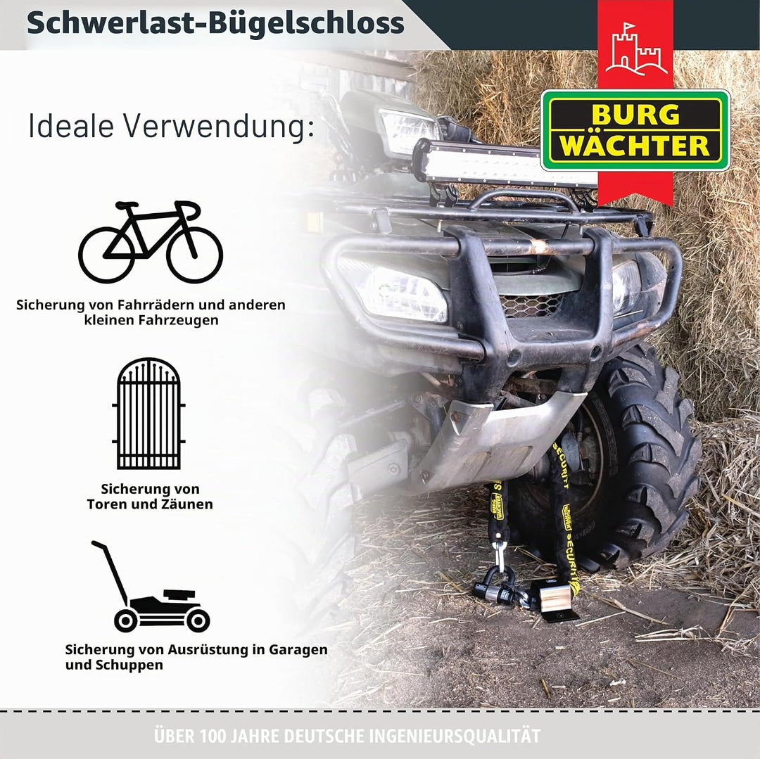 Sterling 100D 10 mm strapazierfähige U Lock Einzelnes U-Schloss, Einzelnes U-Schloss